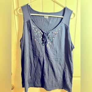 Navy blue tank top size XL